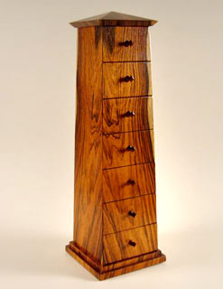 Schmuckturm  Schmuckk�stchen Rio Palisander